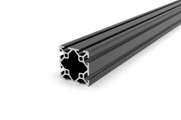 Aluminum profile 40x40 groove 5 I-type Black